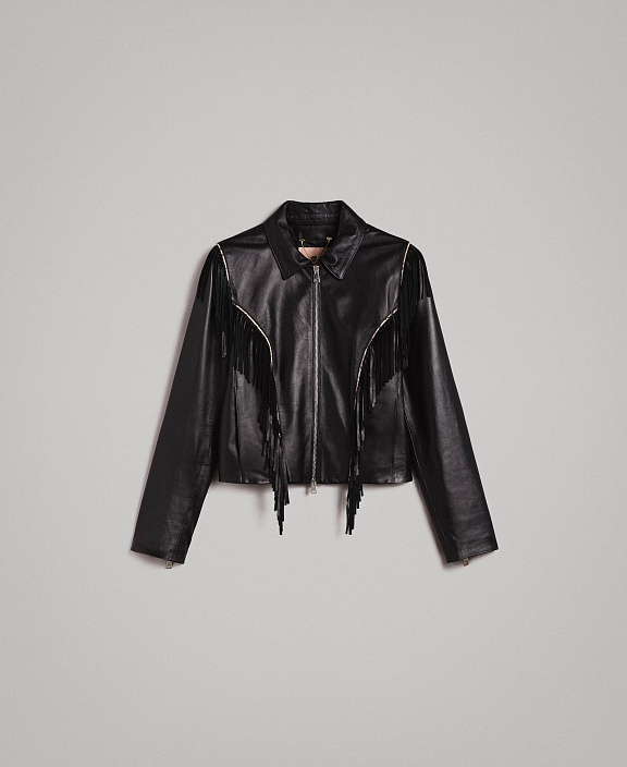 Куртка с бахромой