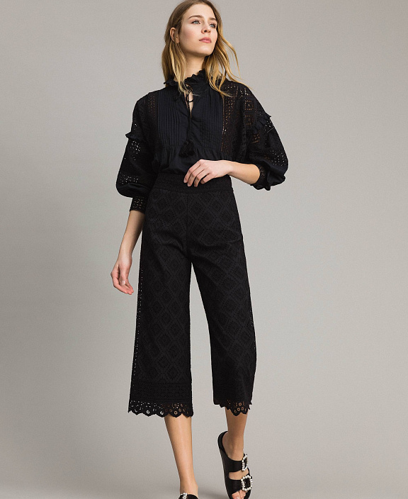 Кюлоты из муслина с шитьем Сангалло