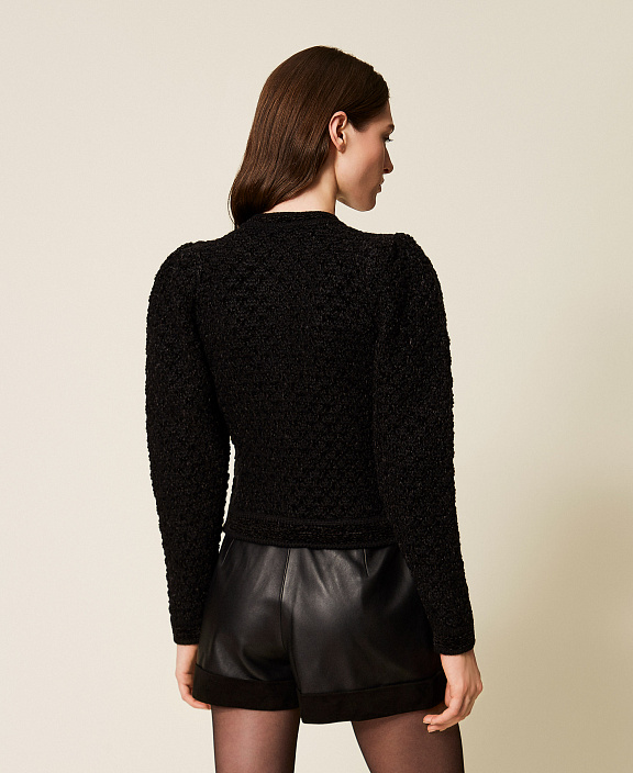 Жакет из жаккардового трикотажа