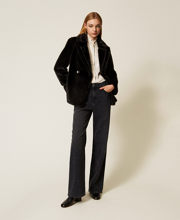 Полушубок из искусственного меха