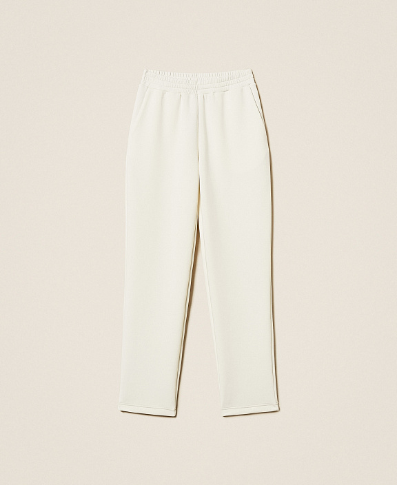 Брюки-сигареты из неопреновой ткани