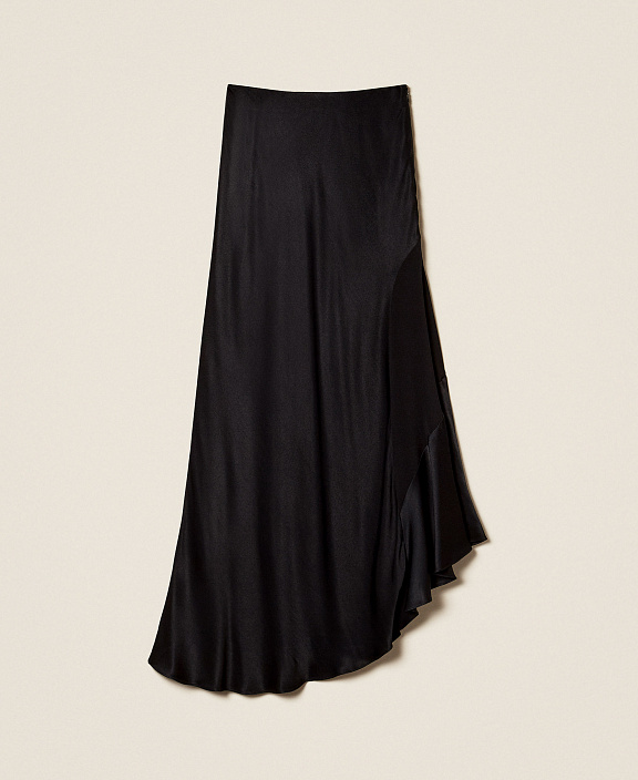 Асимметричная юбка из струящейся вискозы