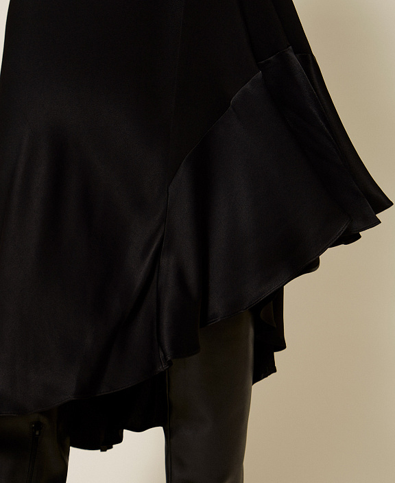 Асимметричная юбка из струящейся вискозы