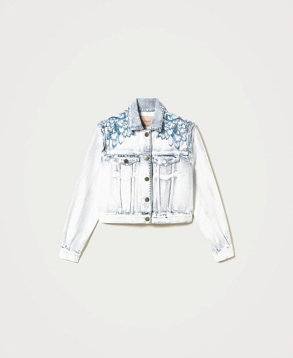 Джинсовка с принтом