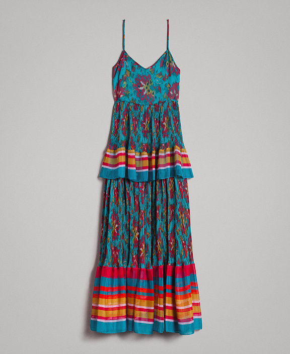 Длинный сарафан с принтом