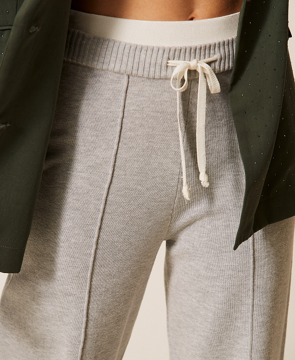 Трикотажные брюки на кулиске