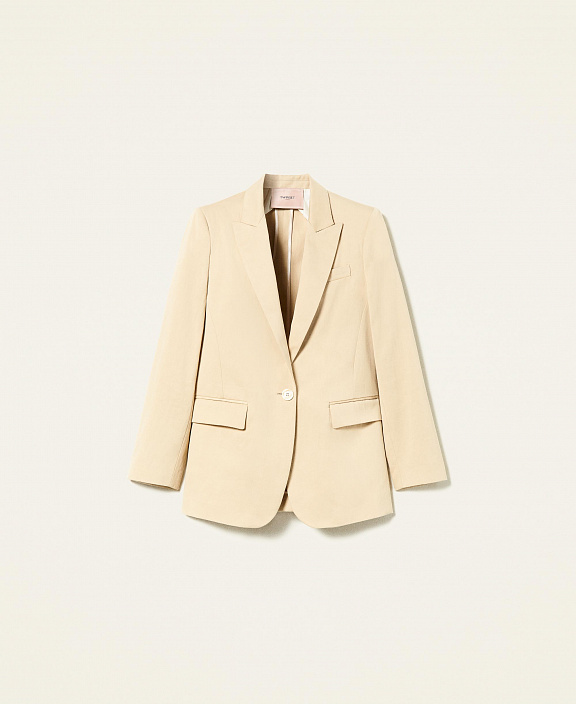 Блейзер из матового атласа