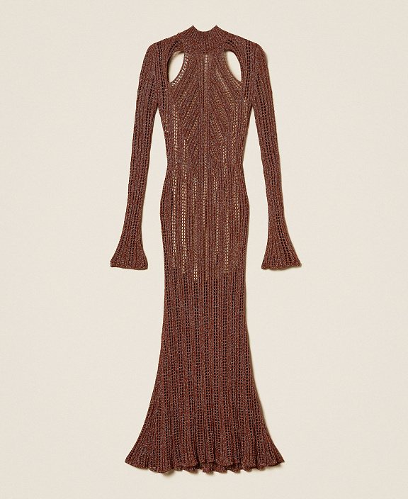 Платье с эффектом ручной вязки