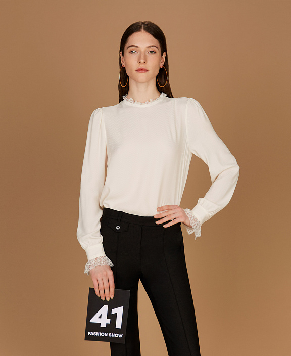 Блузка из полушелкового крепдешина