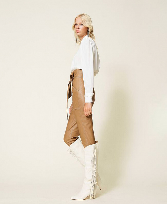 Рубашка из смесового шелка