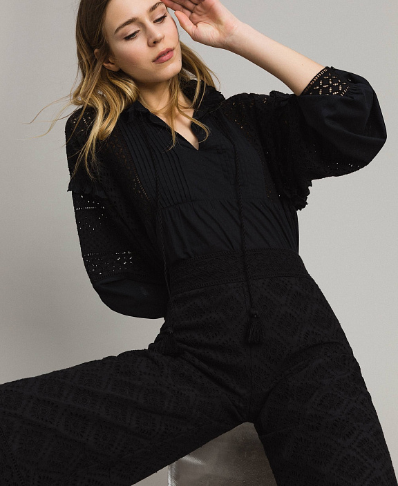 Кюлоты из муслина с шитьем Сангалло