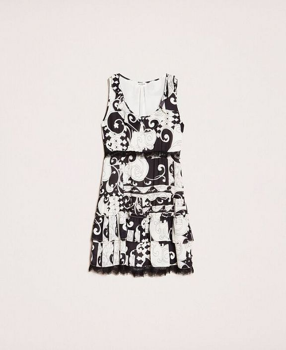 Короткое платье с принтом