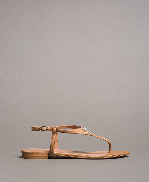 Кожаные сандалии-вьетнамки