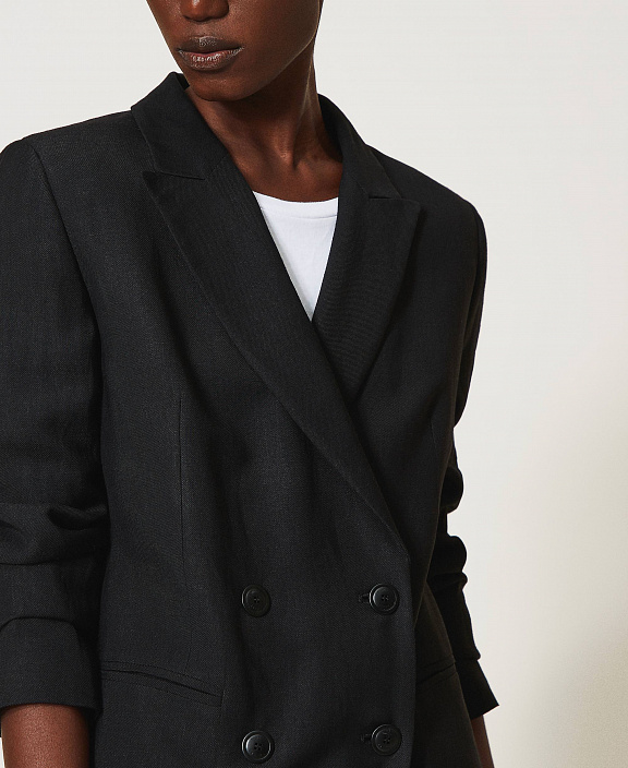 Блейзер из смесового льна