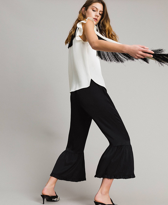 Кюлоты с оборками