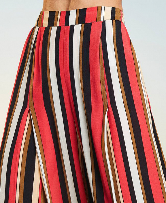 Укороченные брюки Lyra в разноцветную полоску