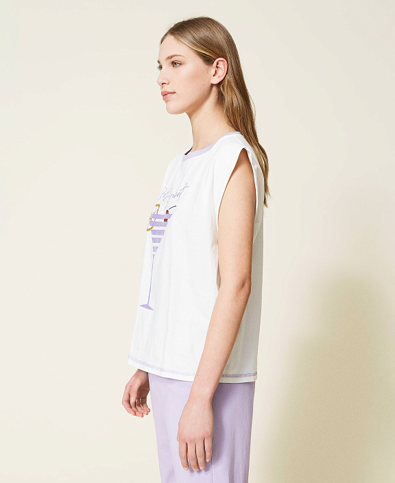 Квадратная футболка с принтом