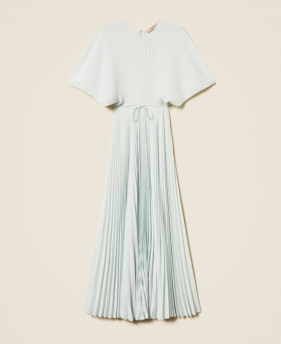 Длинное платье из переработанного крепдешина