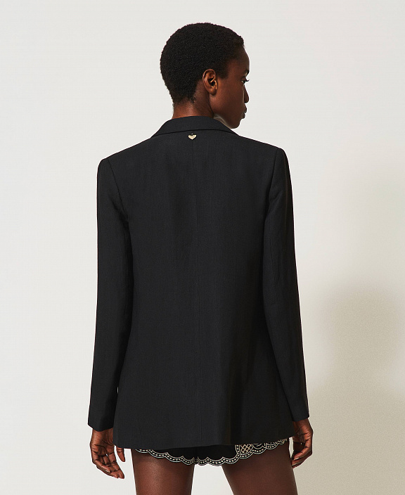 Блейзер из смесового льна