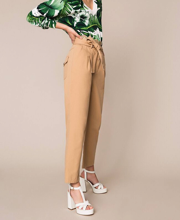 Брюки с поясом