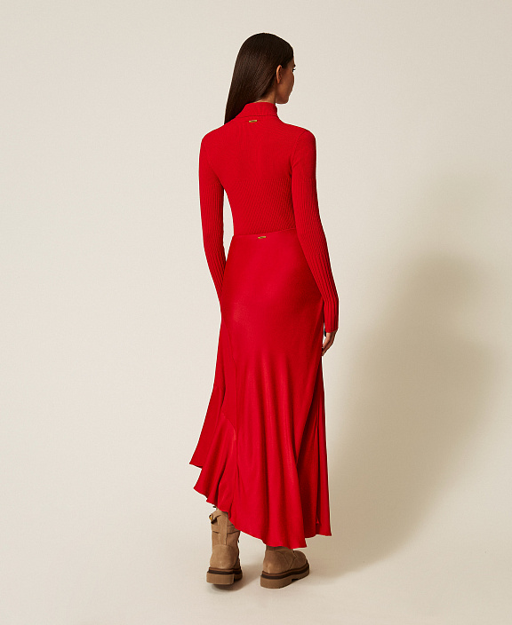 Асимметричная юбка из струящейся вискозы