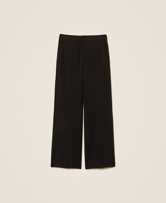 Прямые брюки из крепа