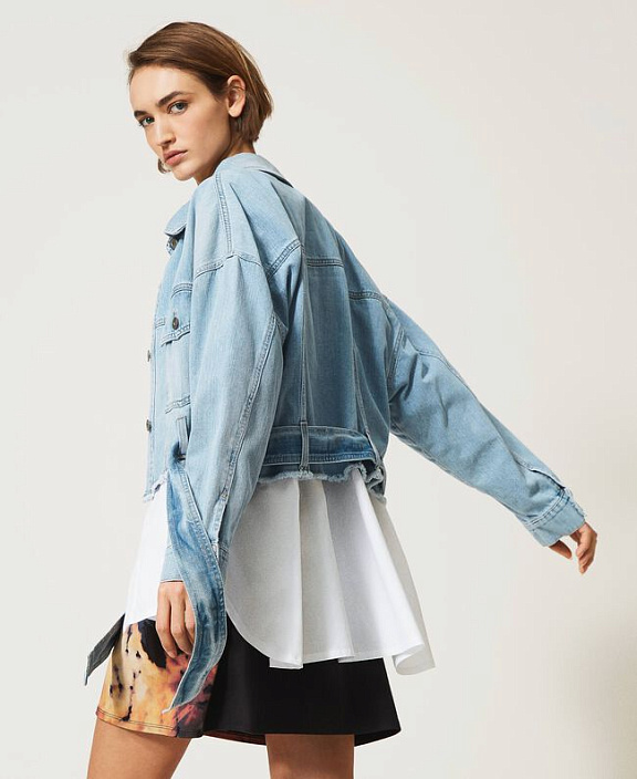 Джинсовка с эффектом двойного изделия