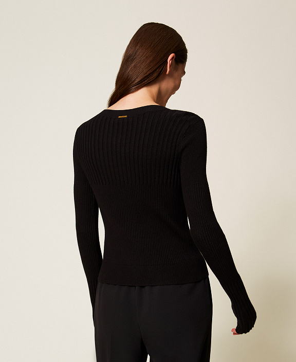 Облегающий кардиган в рубчик