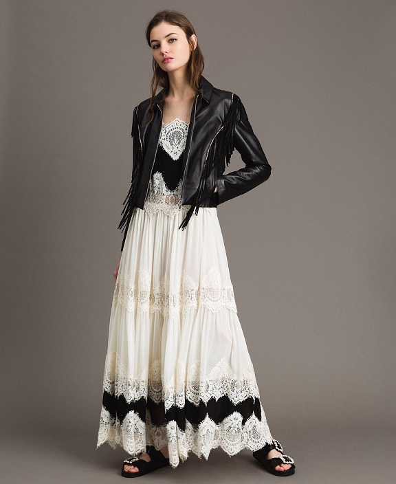 Куртка с бахромой