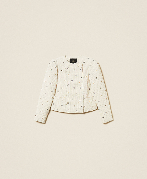 Куртка из букле с вышивкой