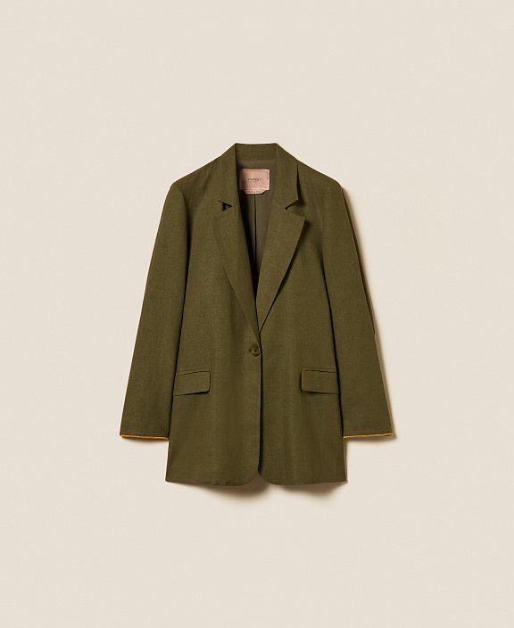 Блейзер из смесового льна