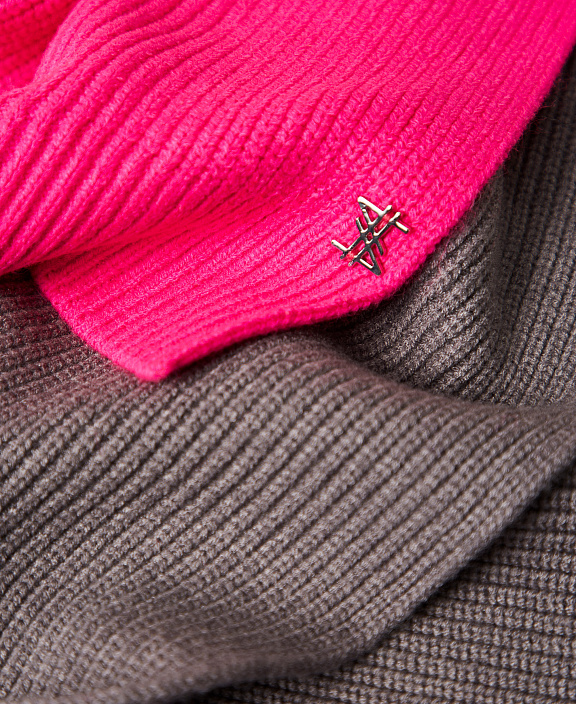 Двухцветный трикотажный шарф MYFO