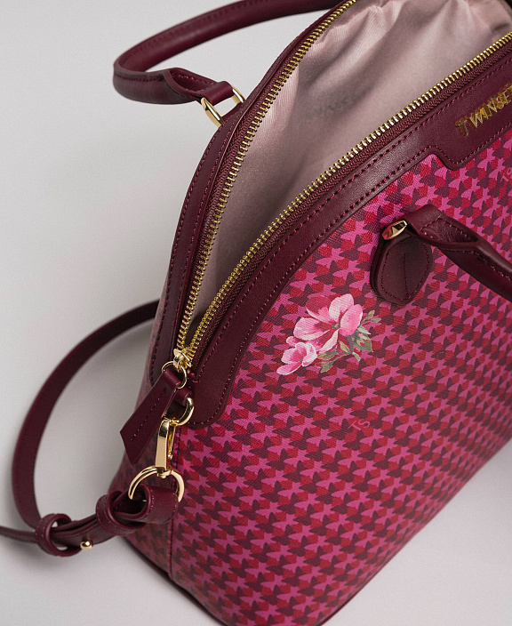 Сумка-саквояж из искусственной кожи с принтом