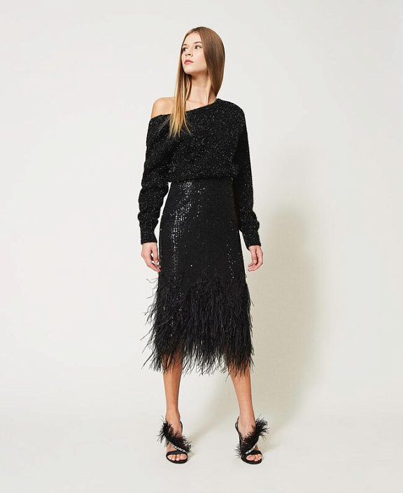 Свитер с люрексом