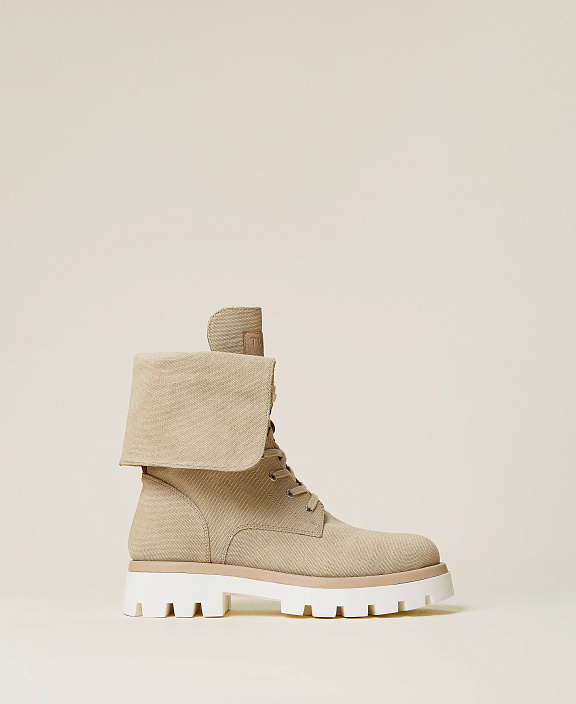 Ботинки-амфибии из холщовой ткани 