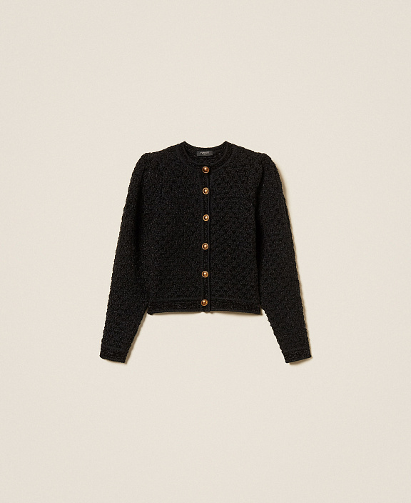 Жакет из жаккардового трикотажа