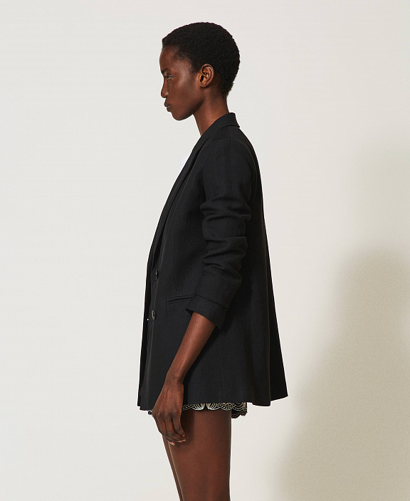 Блейзер из смесового льна