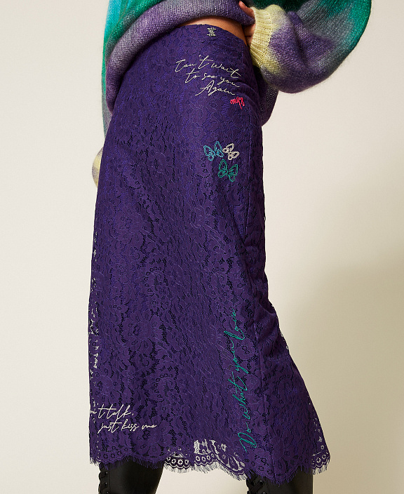 Кружевная юбка миди MYFO