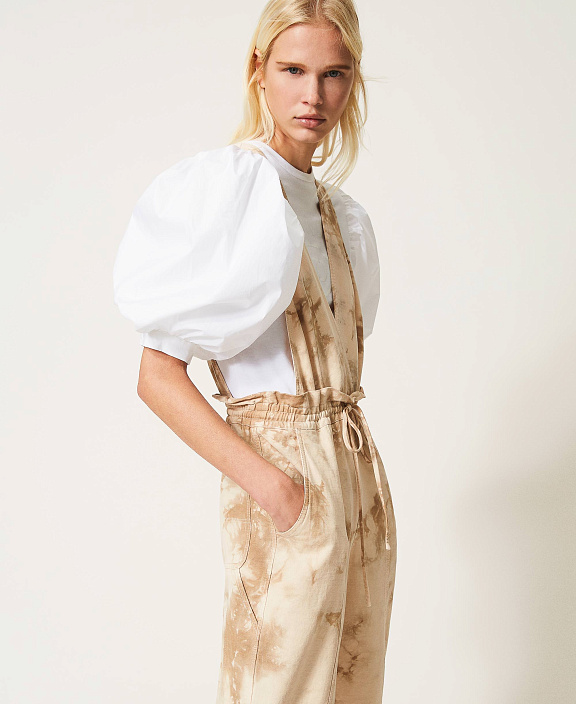 Длинный комбинезон в технике тай-дай