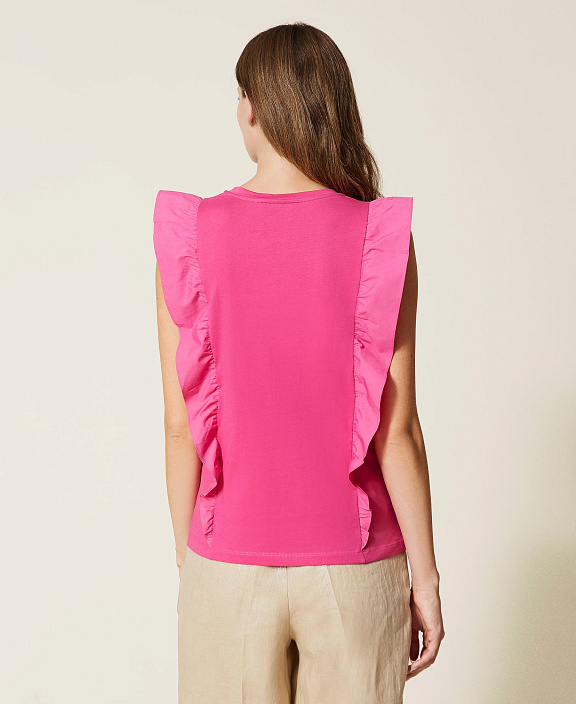 Футболка с воланами