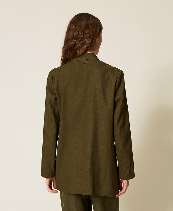Блейзер из смесового льна