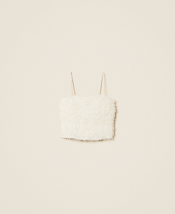 Топ из тюля с оборками