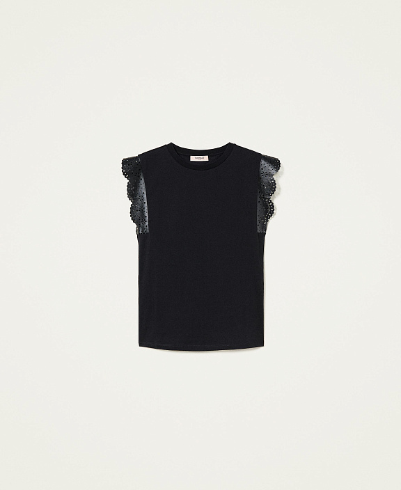 Футболка с лазерной вышивкой