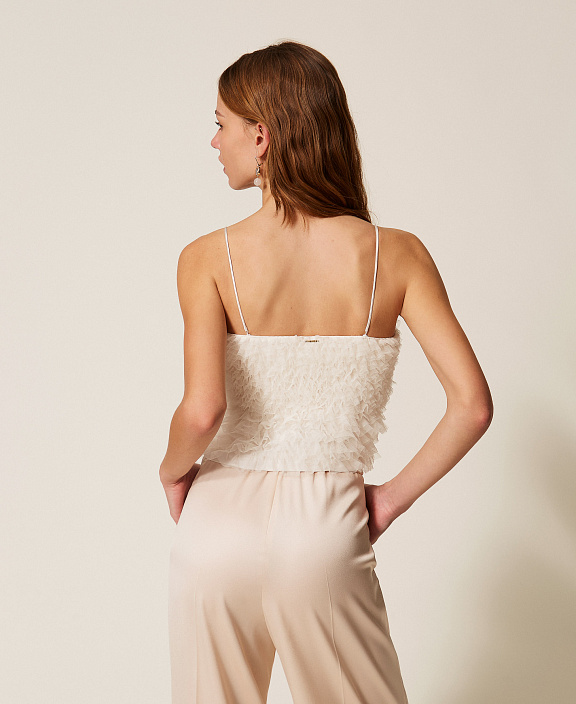 Топ из тюля с оборками