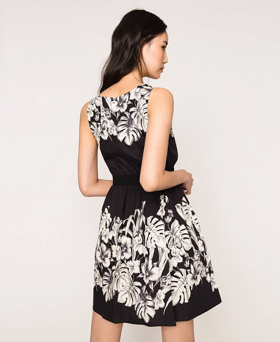 Платье с принтом