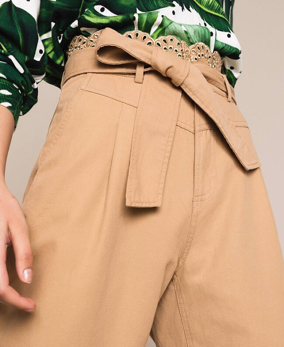 Брюки с поясом