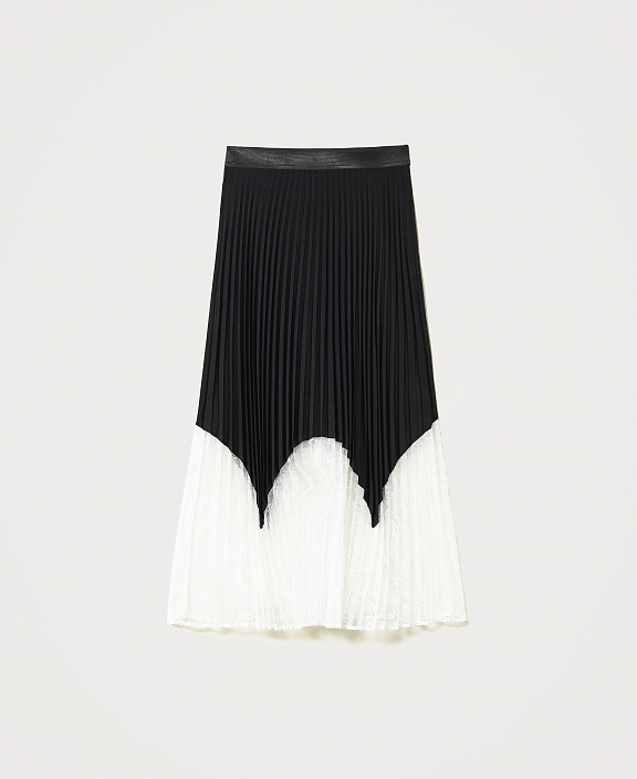 Длинная юбка-плиссе