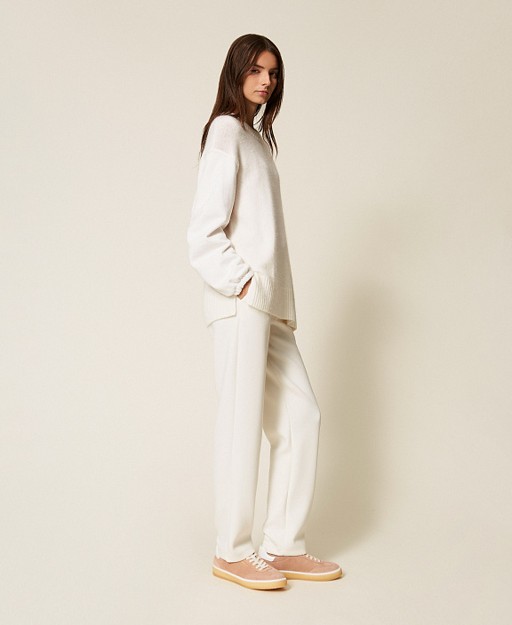 Брюки-сигареты из неопреновой ткани