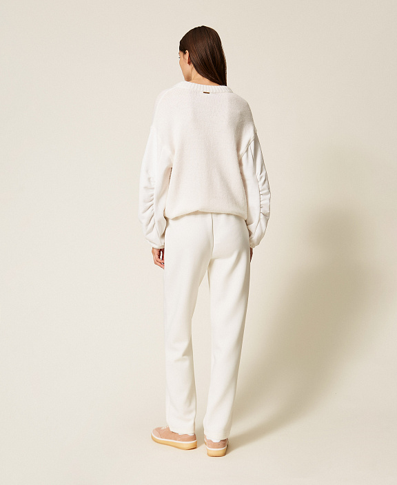 Брюки-сигареты из неопреновой ткани