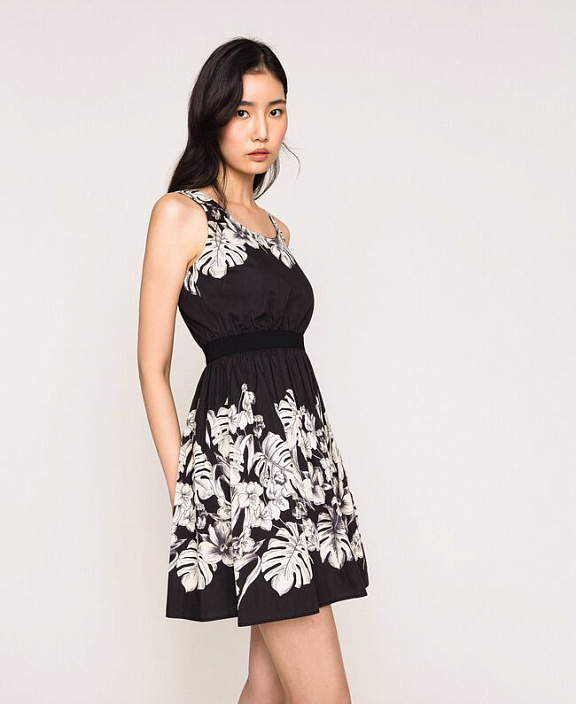 Платье с принтом